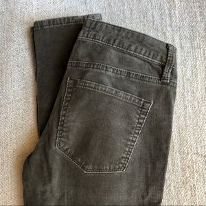 Green Corduroy Skinny Pants